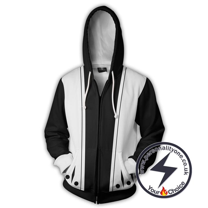 Bleach Ichimaru Gin 3rd Division Zip Up Hoodie Jacket